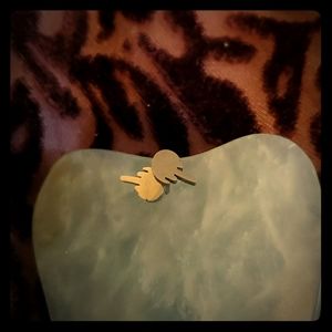 Middle Finger stud earrings